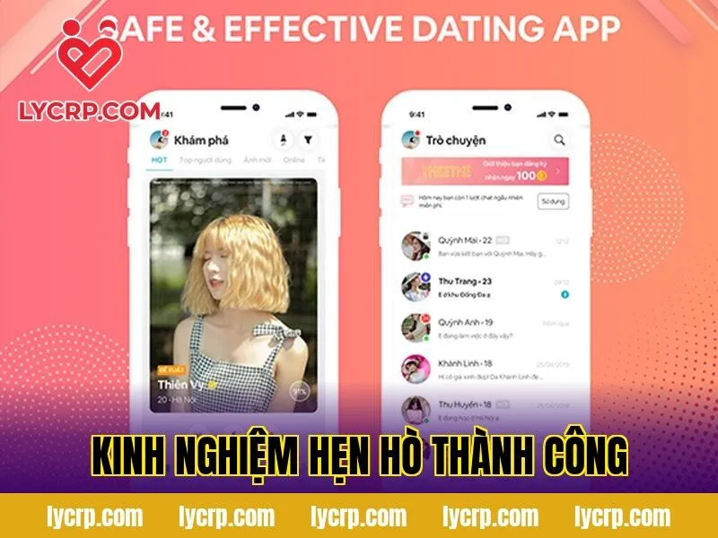 kinh nghiệm hẹn hò thành công