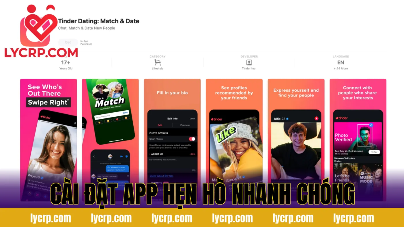 cài đặt app hẹn hò nhanh chóng