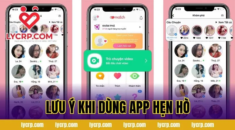 lưu ý khi dùng app hẹn hò