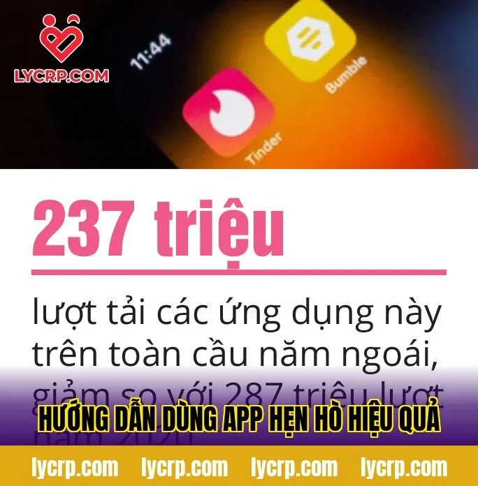 hướng dẫn dùng app hẹn hò hiệu quả