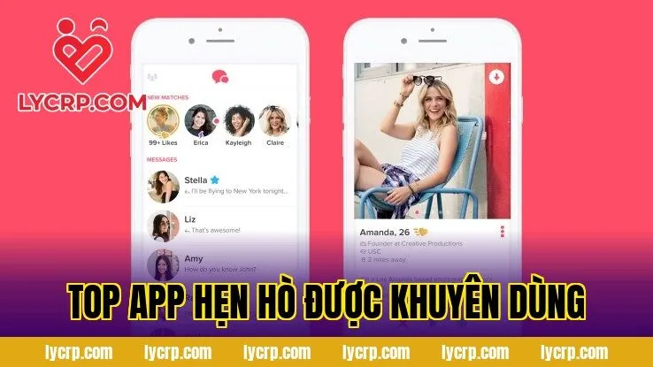 top app hẹn hò được khuyên dùng