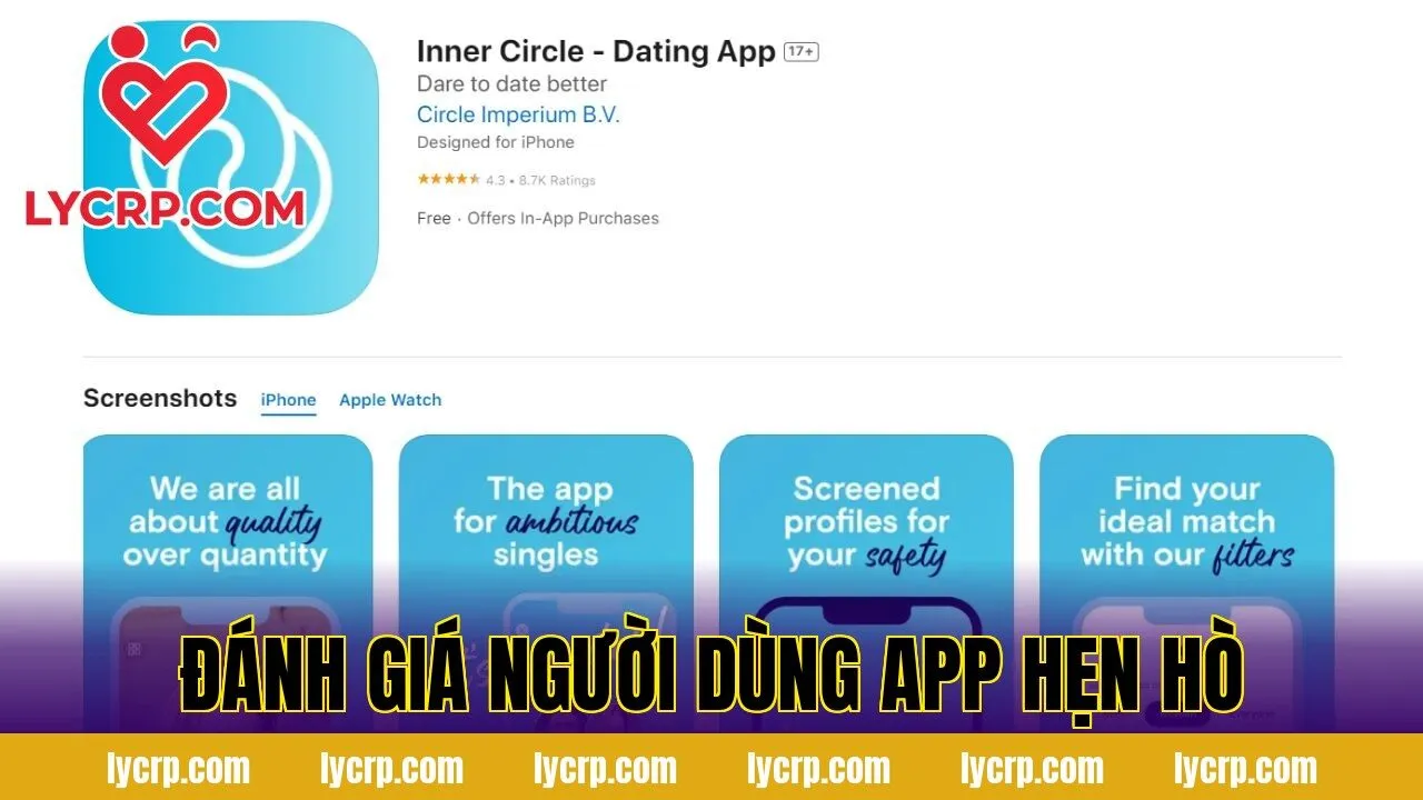 đánh giá người dùng app hẹn hò